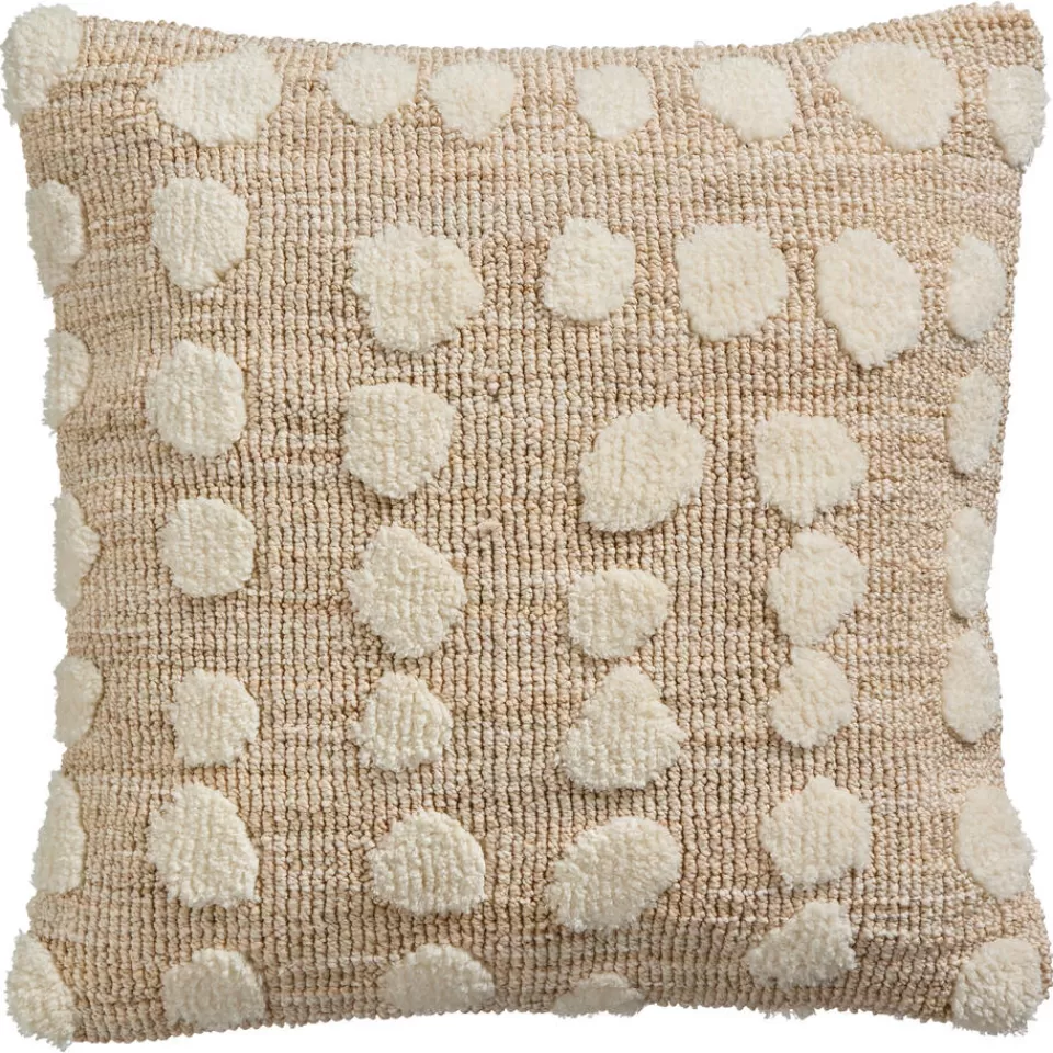 Kwantum Kussen Chenille Dot Naturel 45x45 Cm | Sierkussens