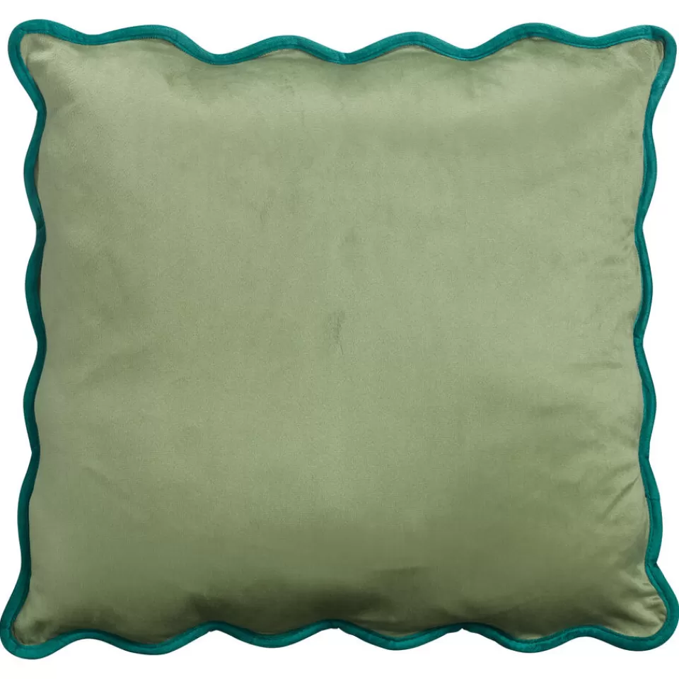 Kwantum Kussen Scallop Groen - 45x45 Cm | Sierkussens