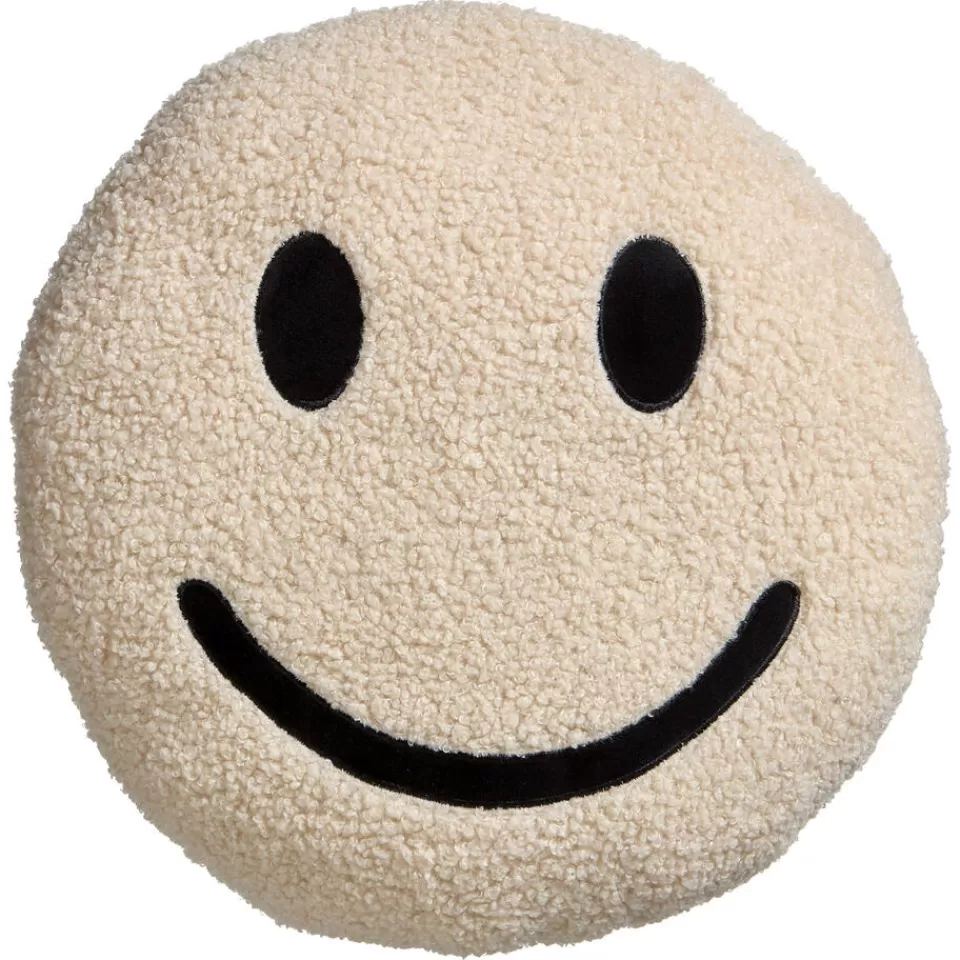 Kwantum Kussen Smiley Beige Ø35 Cm ø 35 Cm | Sierkussens