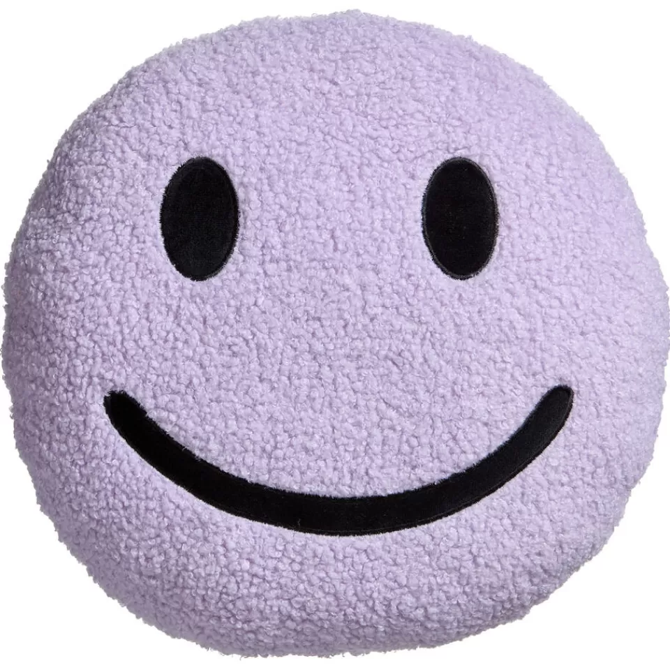 Kwantum Kussen Smiley Lila Ø35 Cm ø 35 Cm | Sierkussens