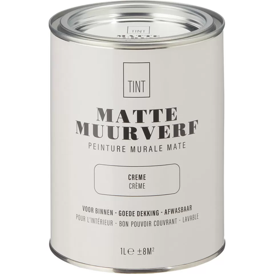 Kwantum Muurverf Mat Crème 1 L | Muurverf