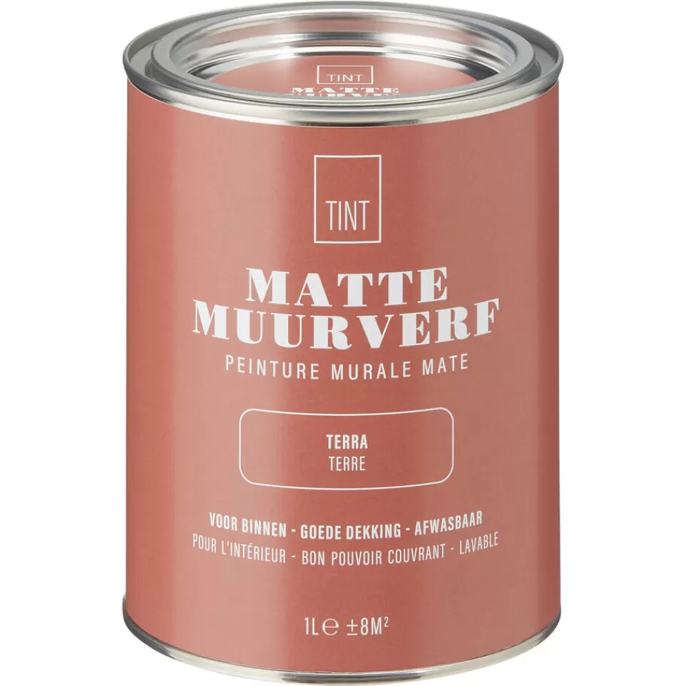 Kwantum Muurverf Mat Terra 1 L | Muurverf