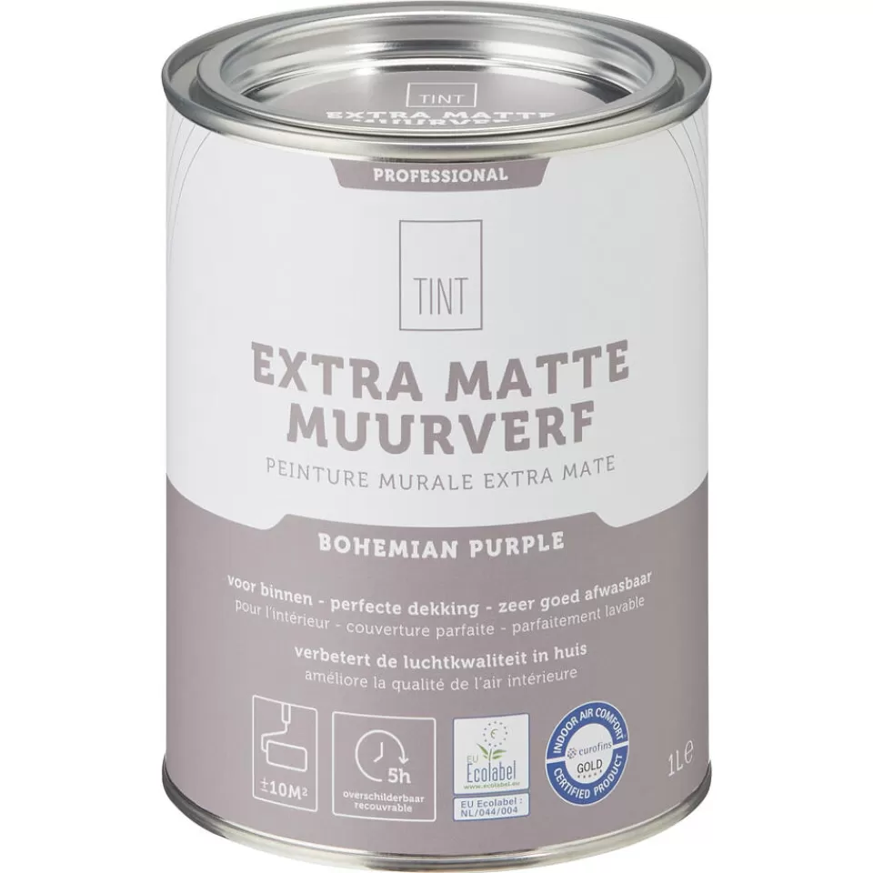 Kwantum Muurverf Professional Bohemian Purple 1 L | Muurverf