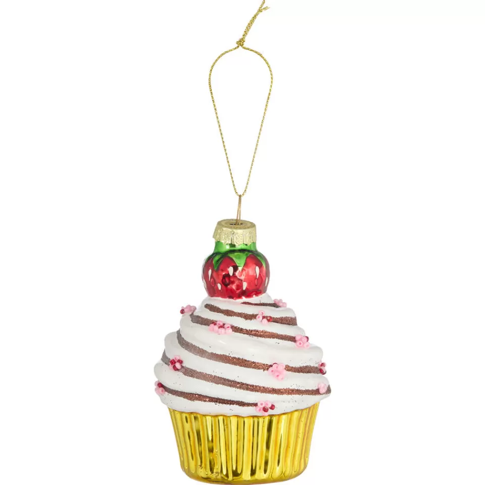 Kwantum Ornament Cupcake Aardbei | Kerstballen & Kerstornamenten