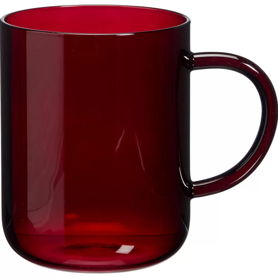 Kwantum Theeglas Solid Retro Rood - 450 Ml | Glazen | Glazen